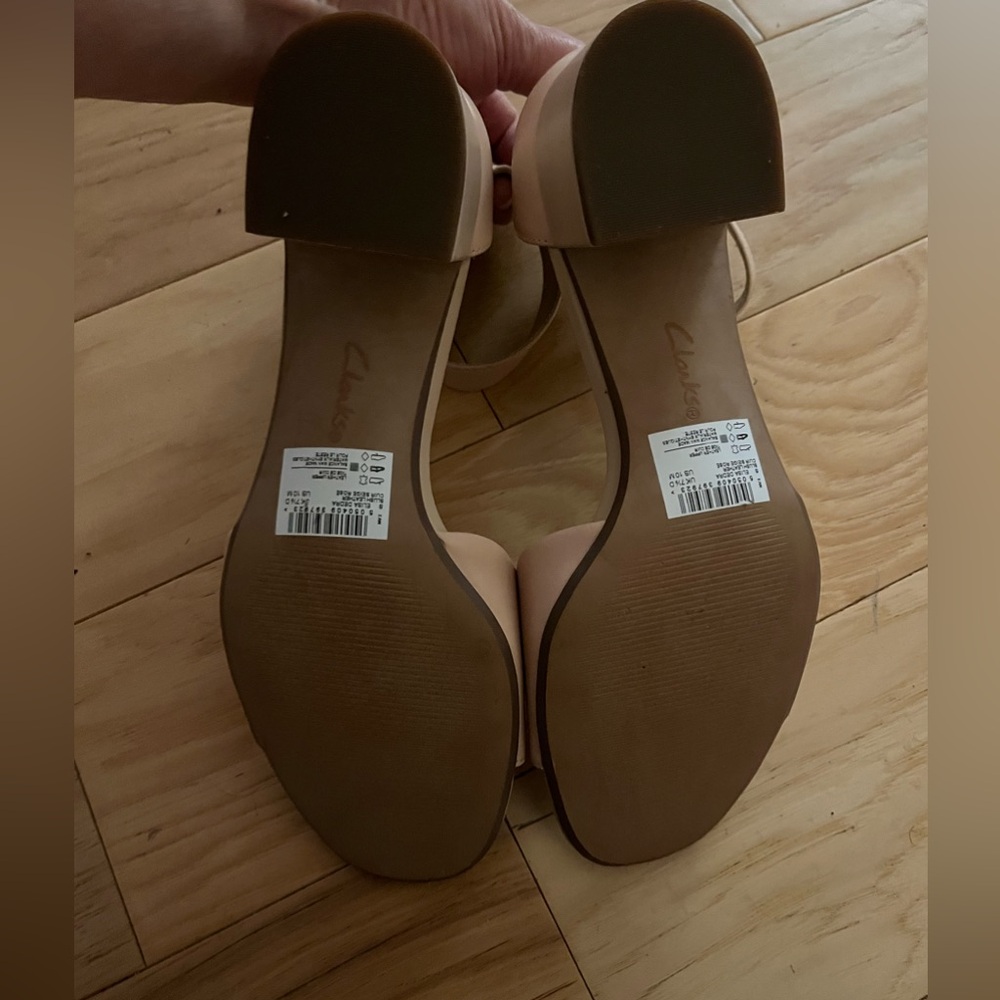 Clarks Collection Elisa Dedra dress sandals in "Blush" Sz 10 EUC - Picture 3 of 7